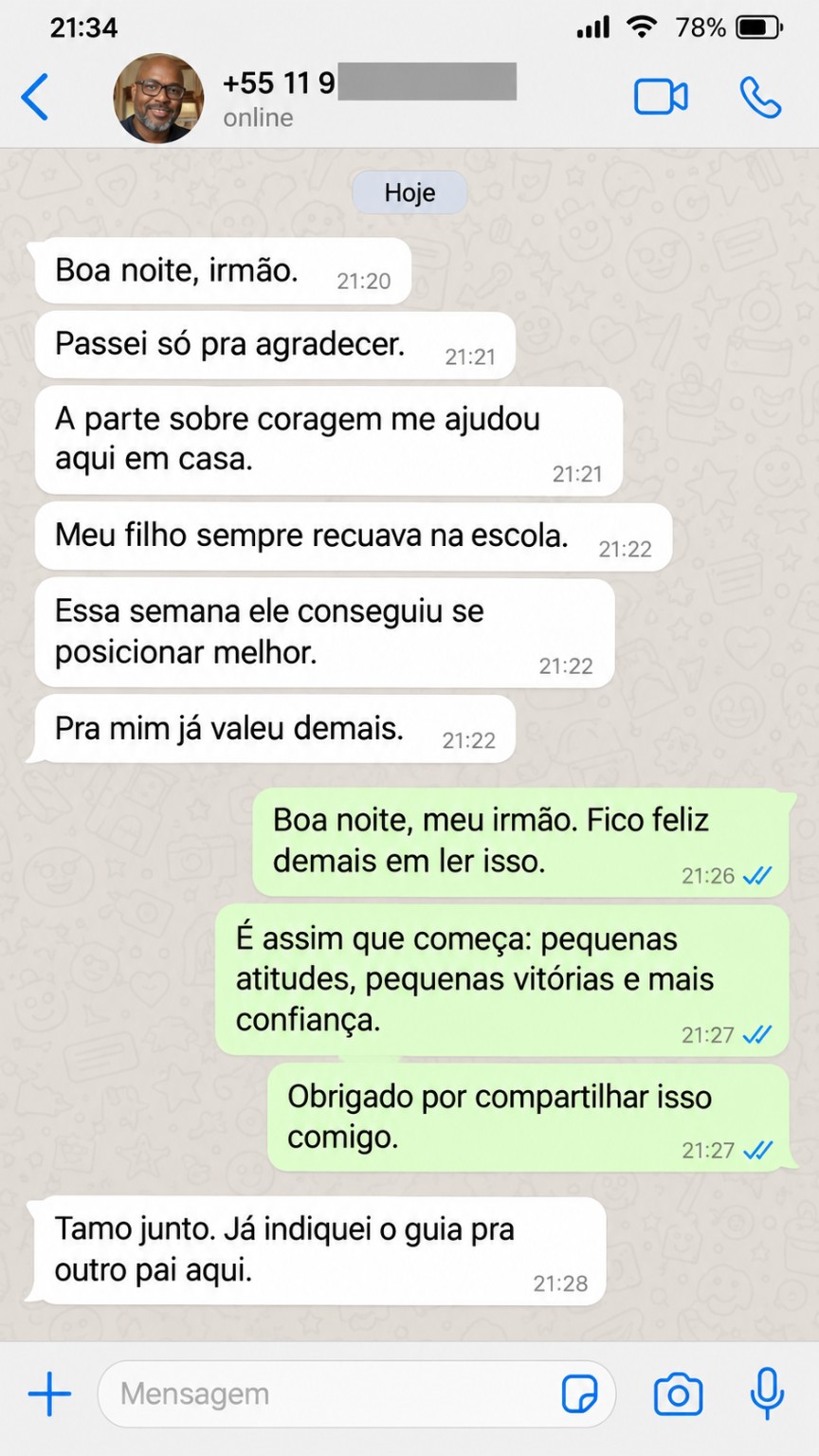Depoimento 6 sobre o Forjando Homens Fortes